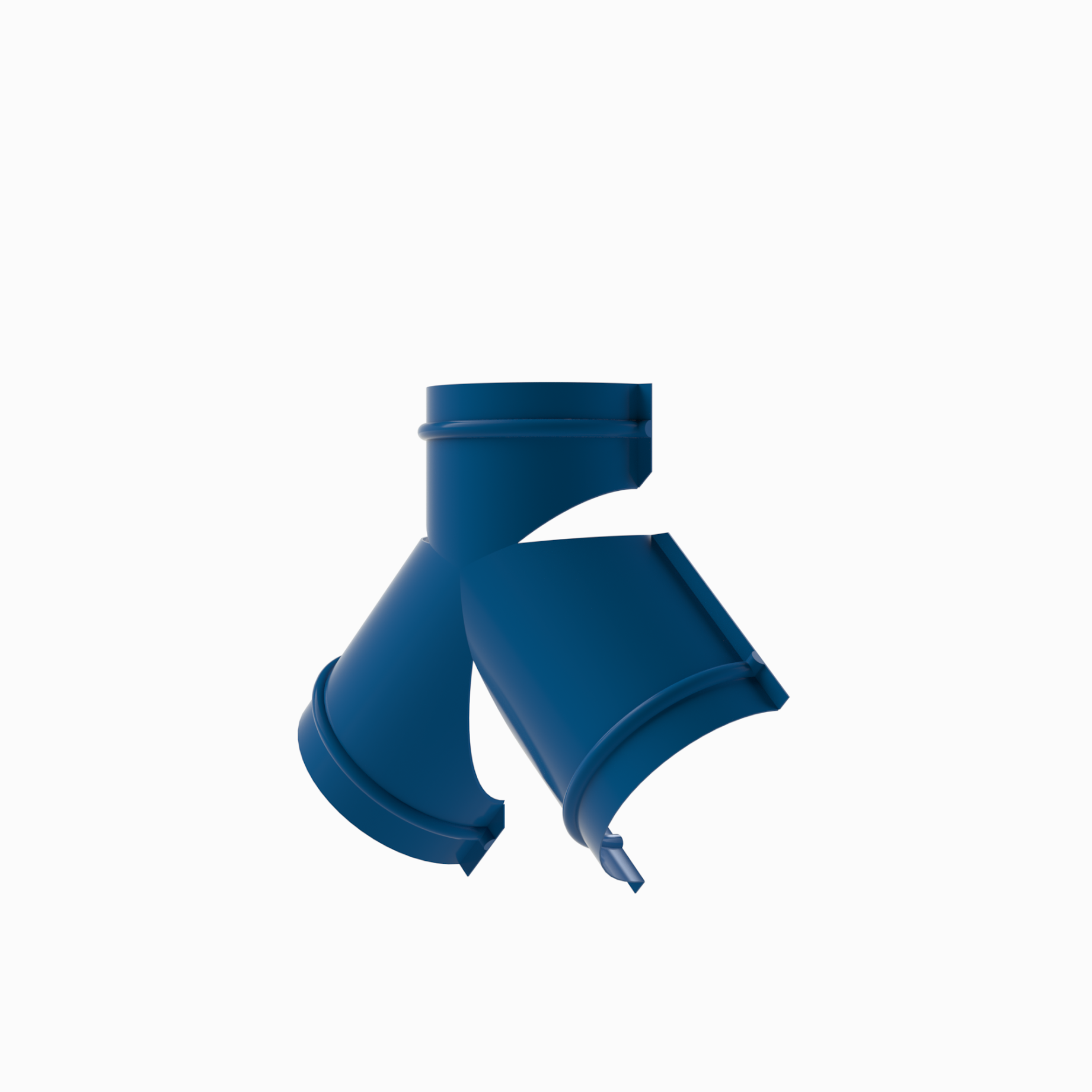 Тройник для круглого конька RAL 5005, 