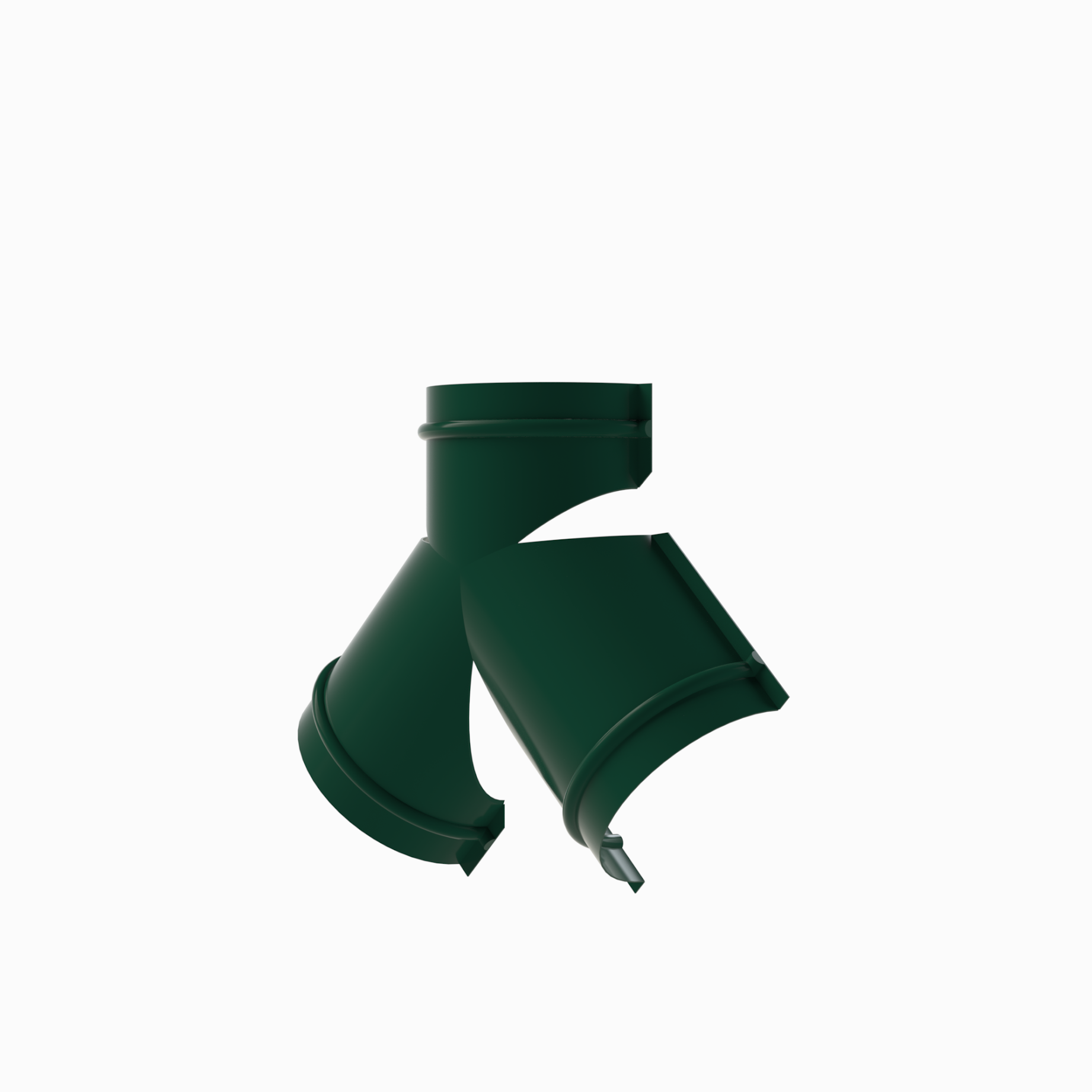 Тройник для круглого конька RAL 6005, 