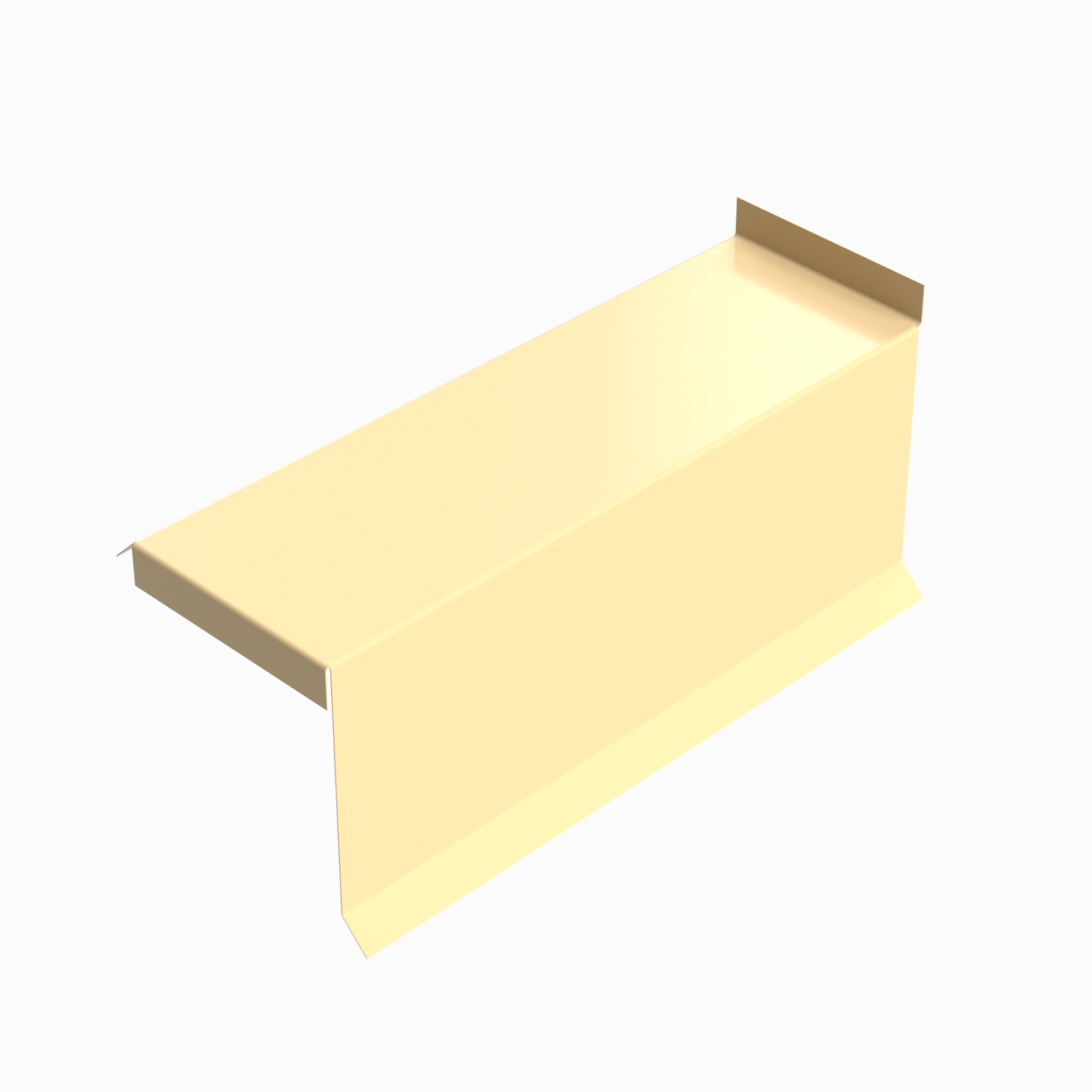 Планка сегментная торцевая правая RAL 1014, 