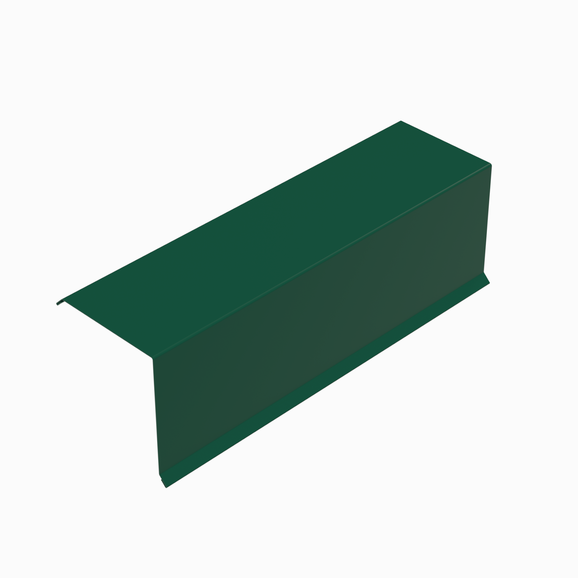 Планка торцевая RAL 6005, 135х145х2000