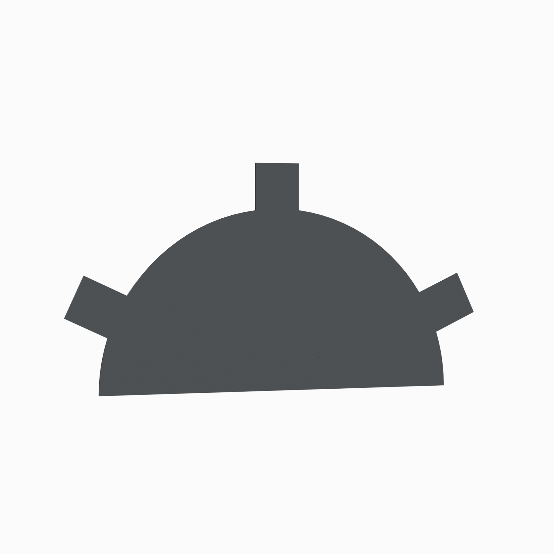 Заглушка конька круглого простая RAL 7024, 