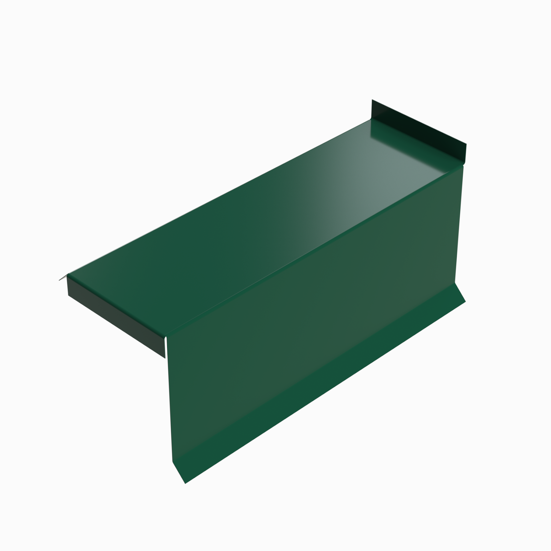 Планка сегментная торцевая правая RAL 6005, 