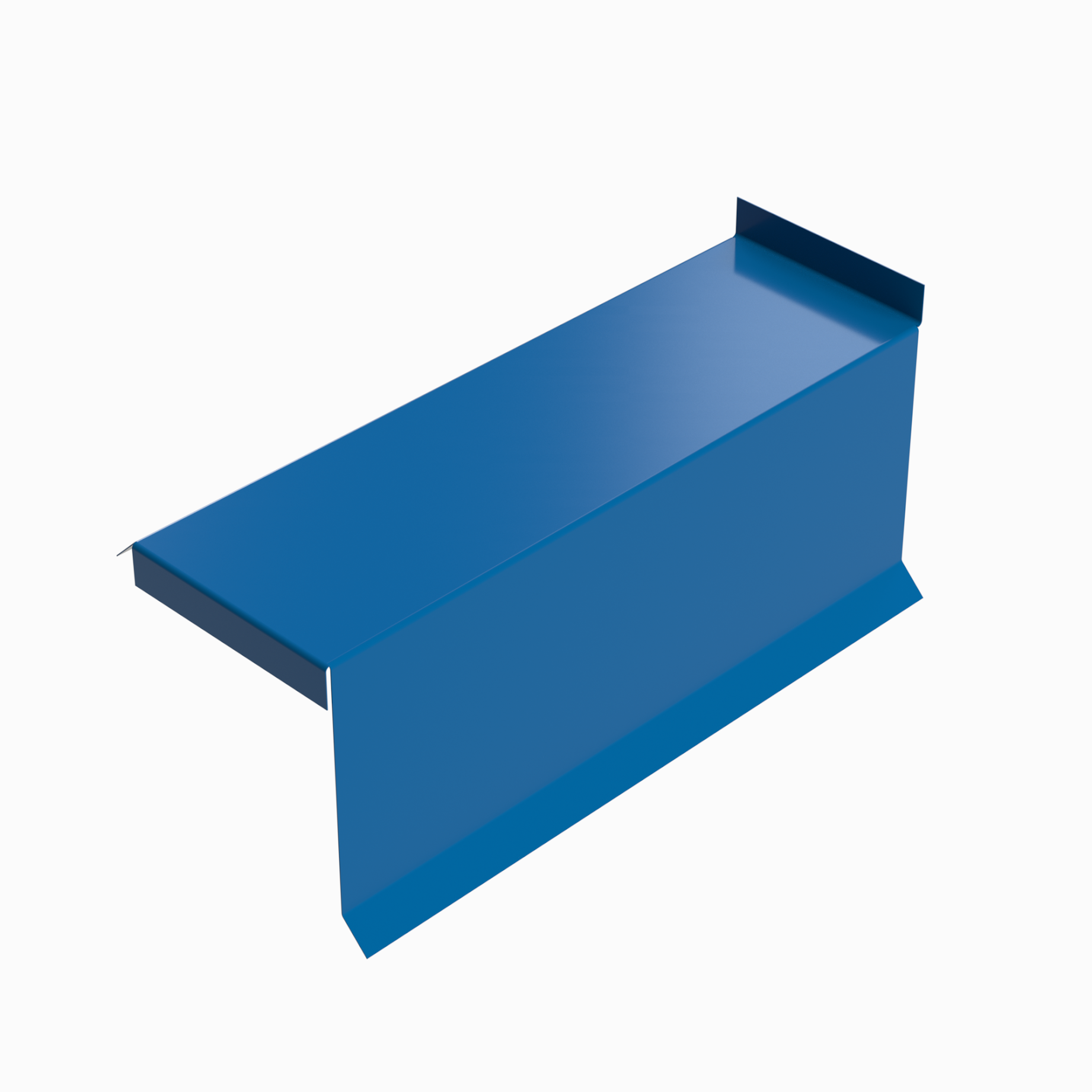 Планка сегментная торцевая правая RAL 5005, 