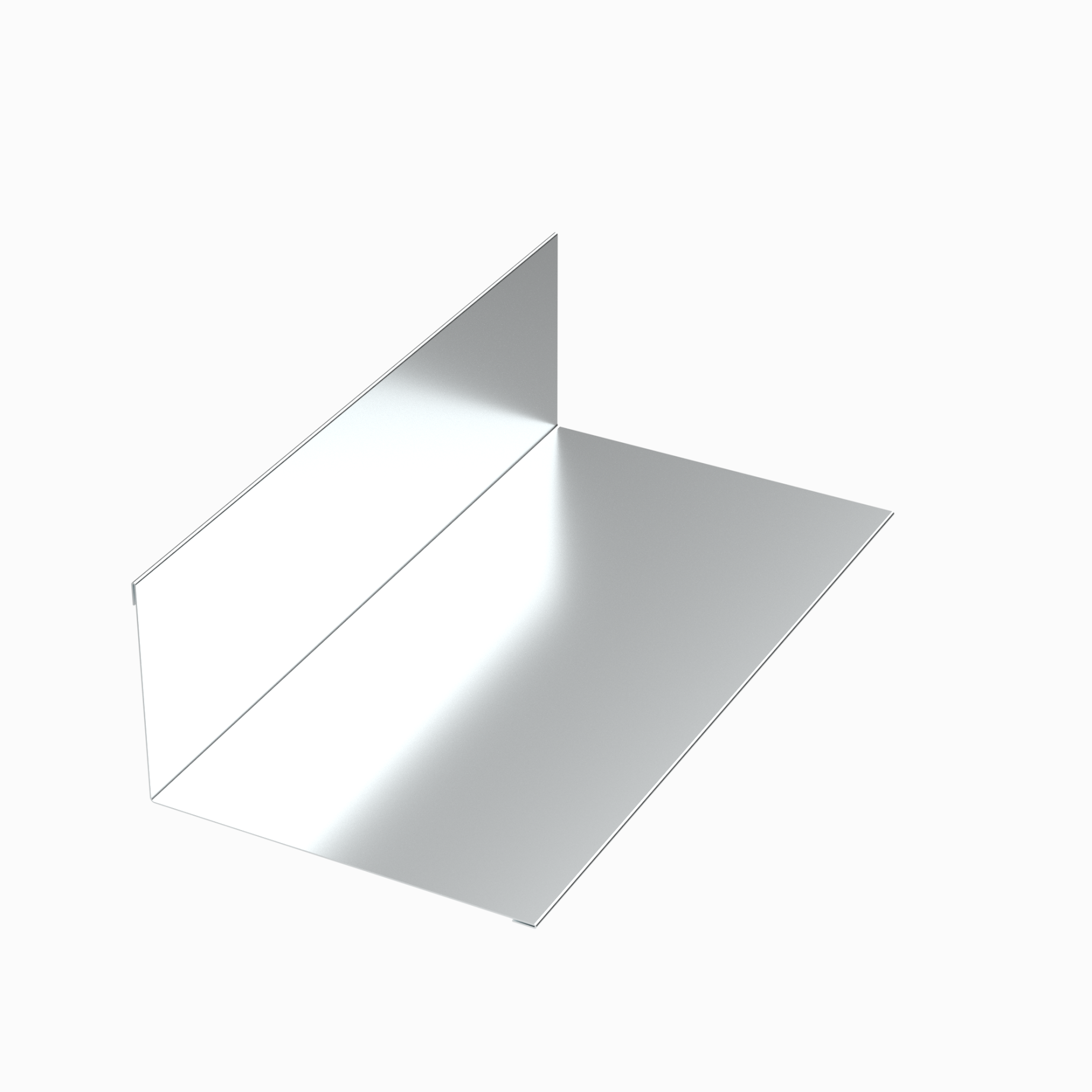 Планка примыкания верхняя Цинк, 250х147х2000