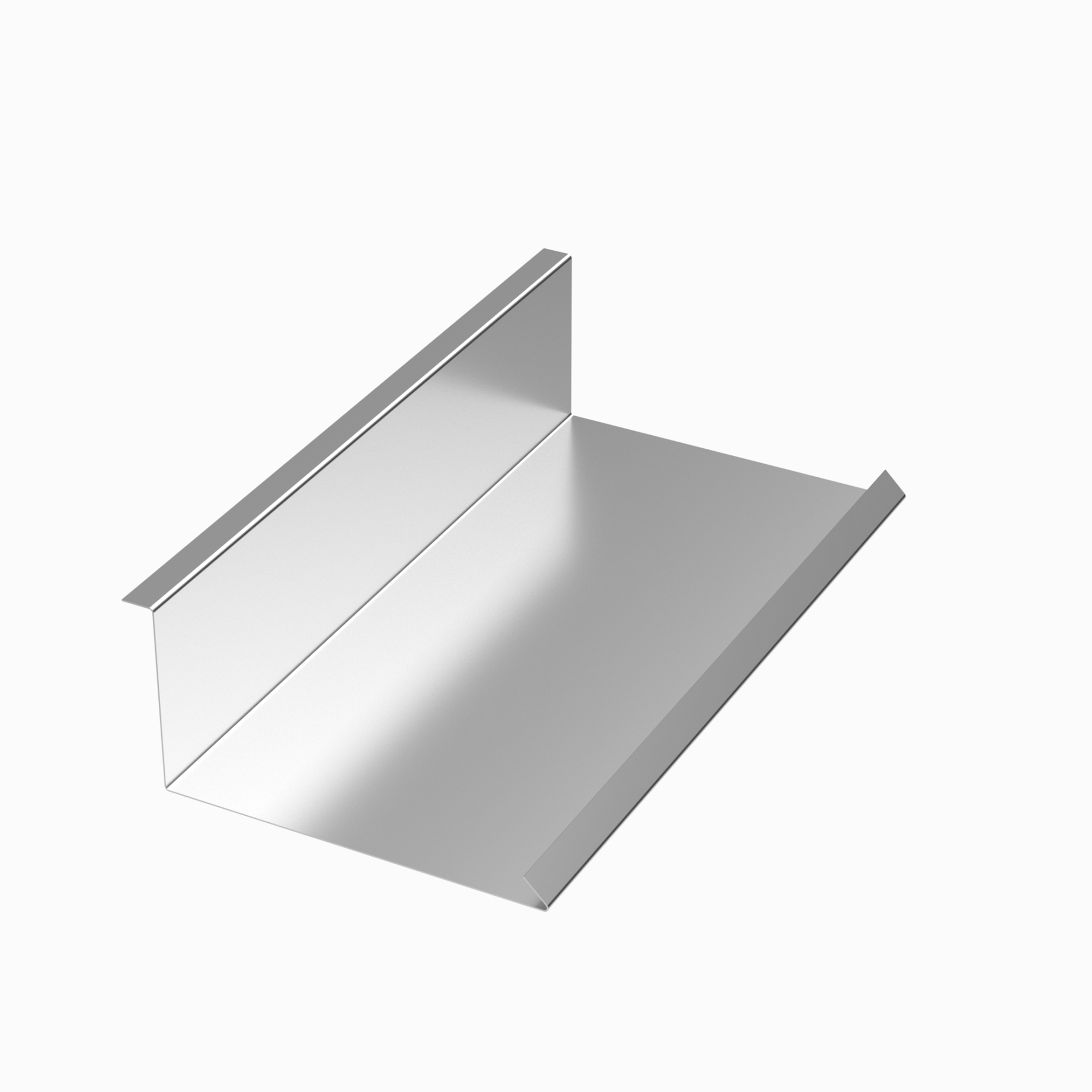 Планка примыкания нижняя Цинк, 150х200х2000