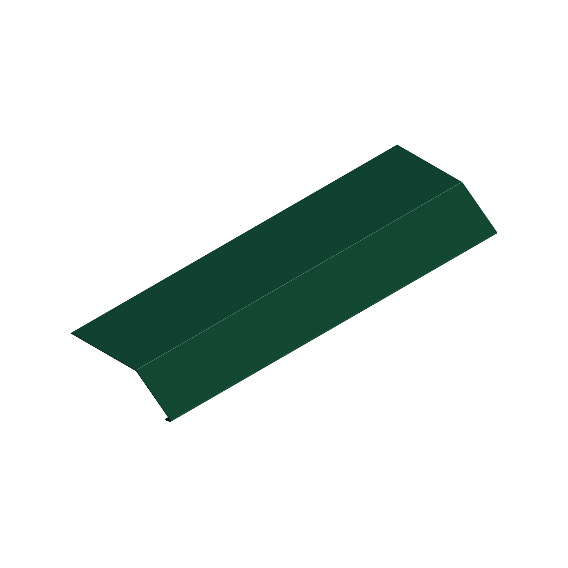 Планка карнизная 0.5 мм. RAL 6005, 100х69х2000