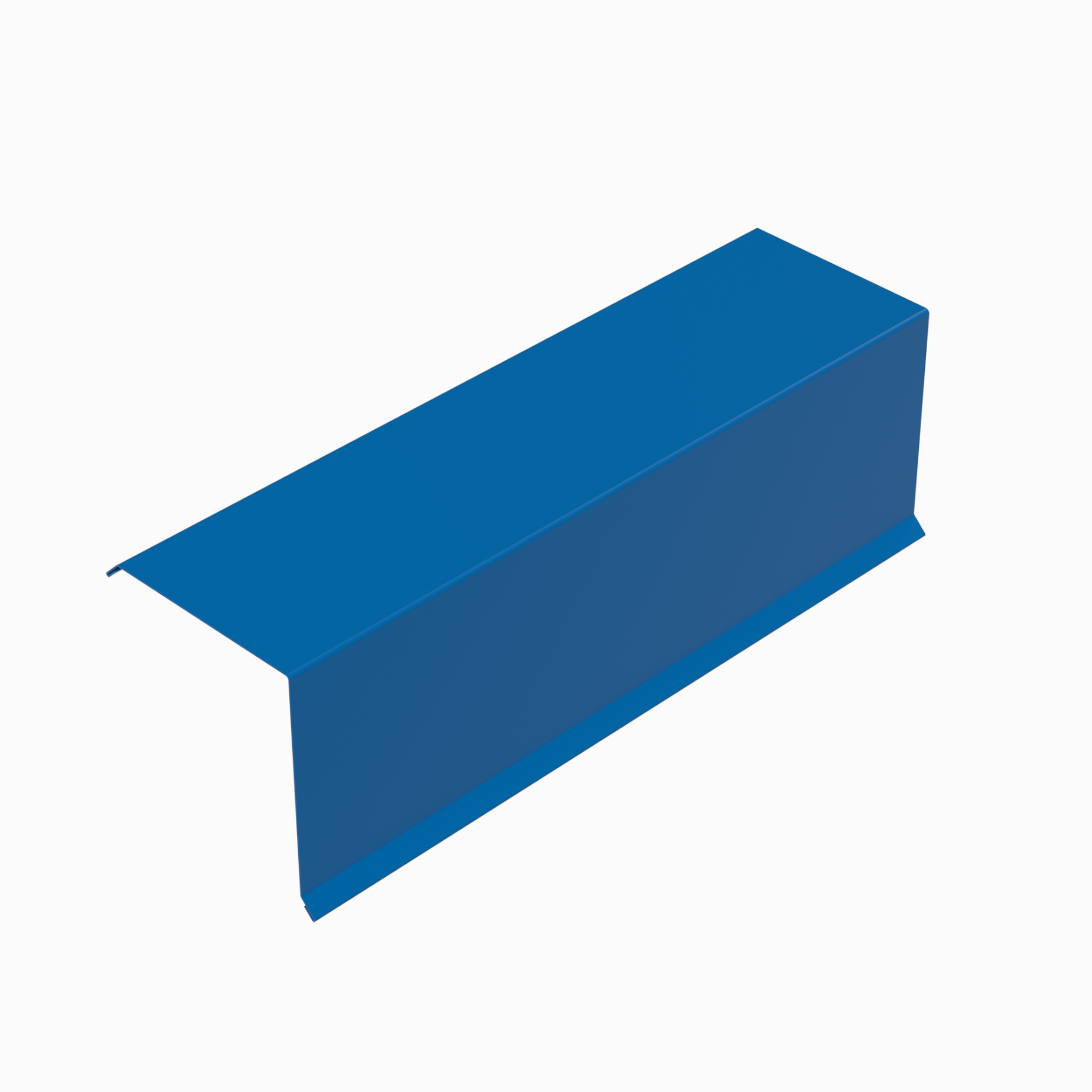 Планка торцевая RAL 5005, 135х145х2000