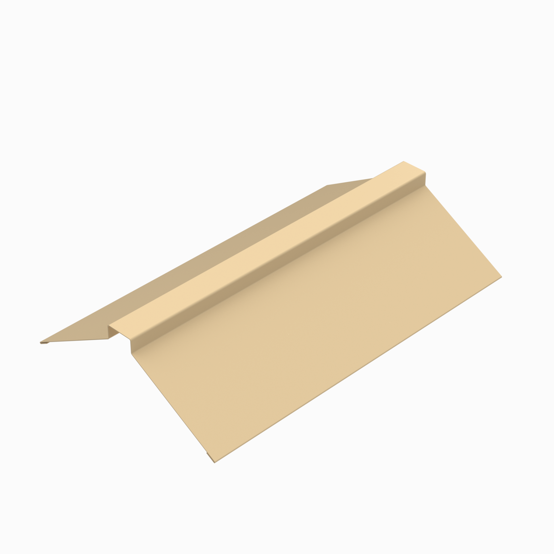 Планка конька плоского RAL 1014, 155х155х2000