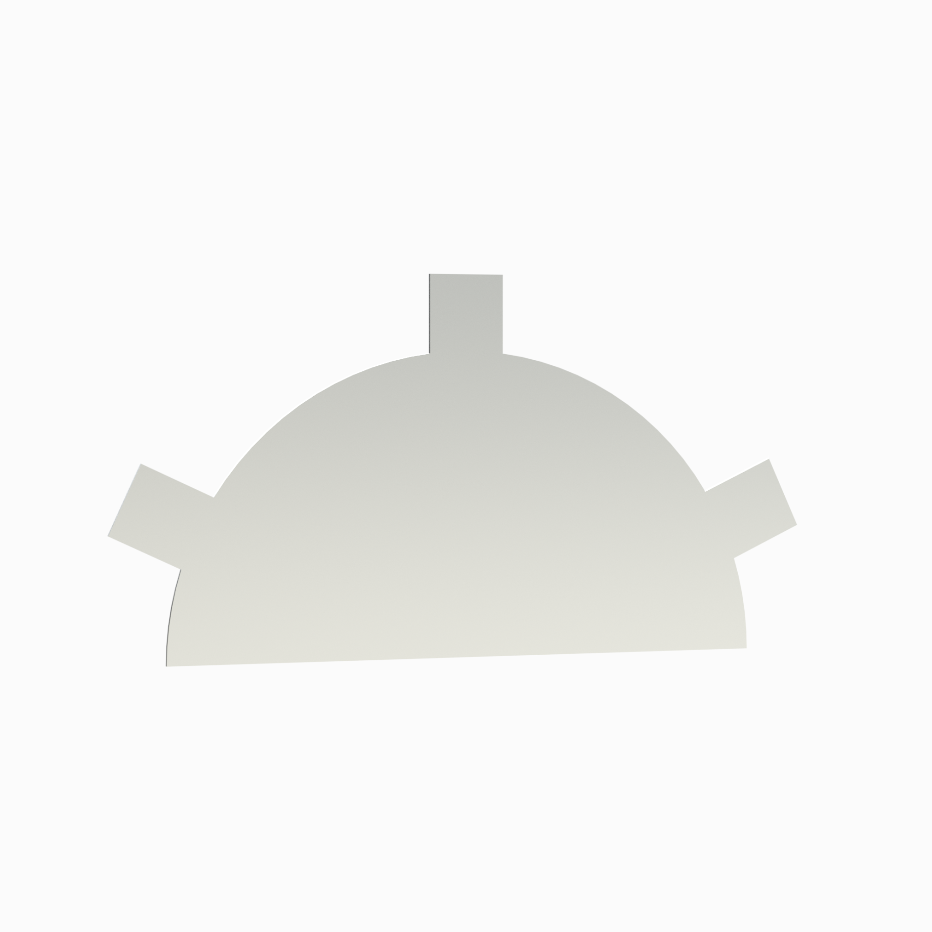 Заглушка конька круглого простая Цинк, 