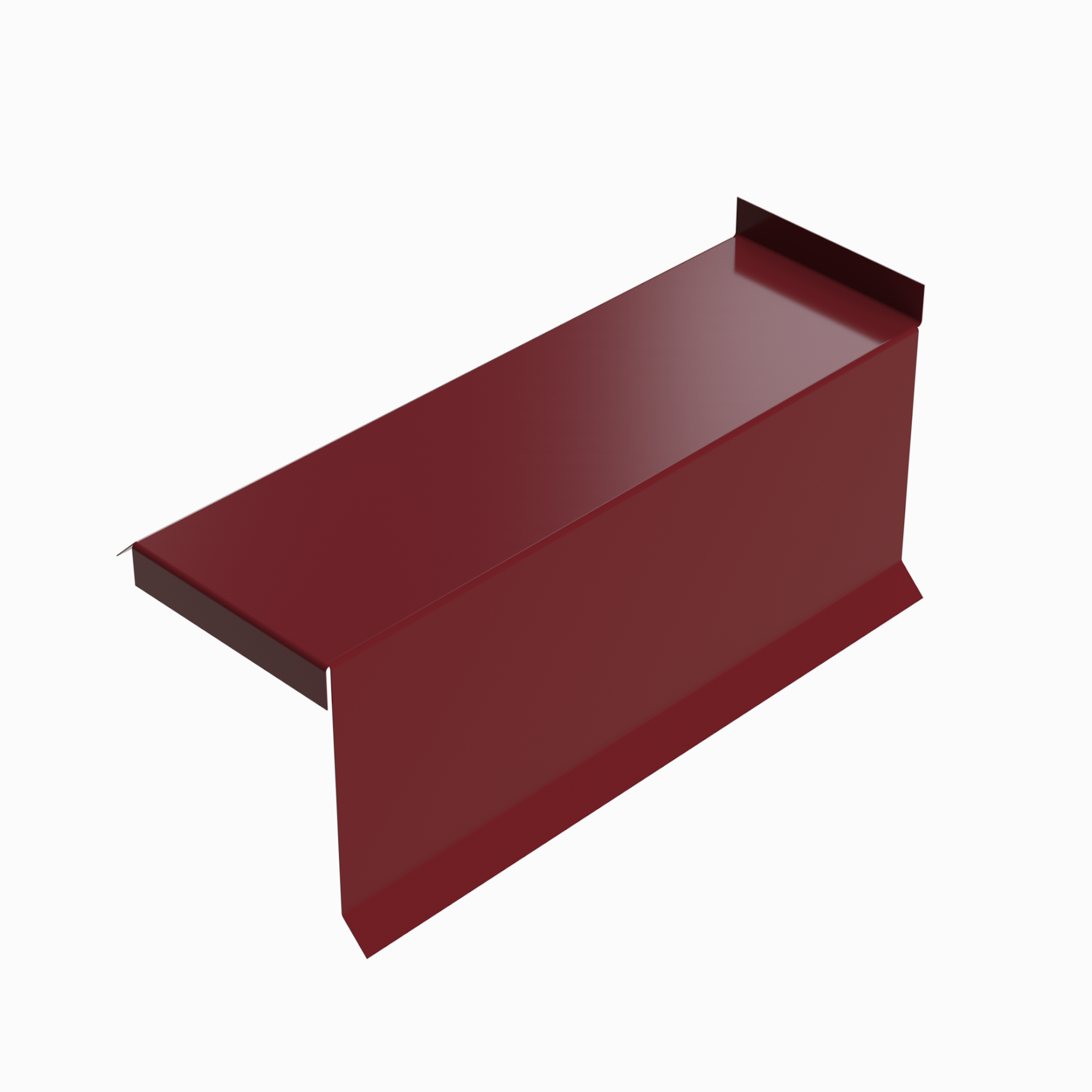 Планка сегментная торцевая правая RAL 3005, 