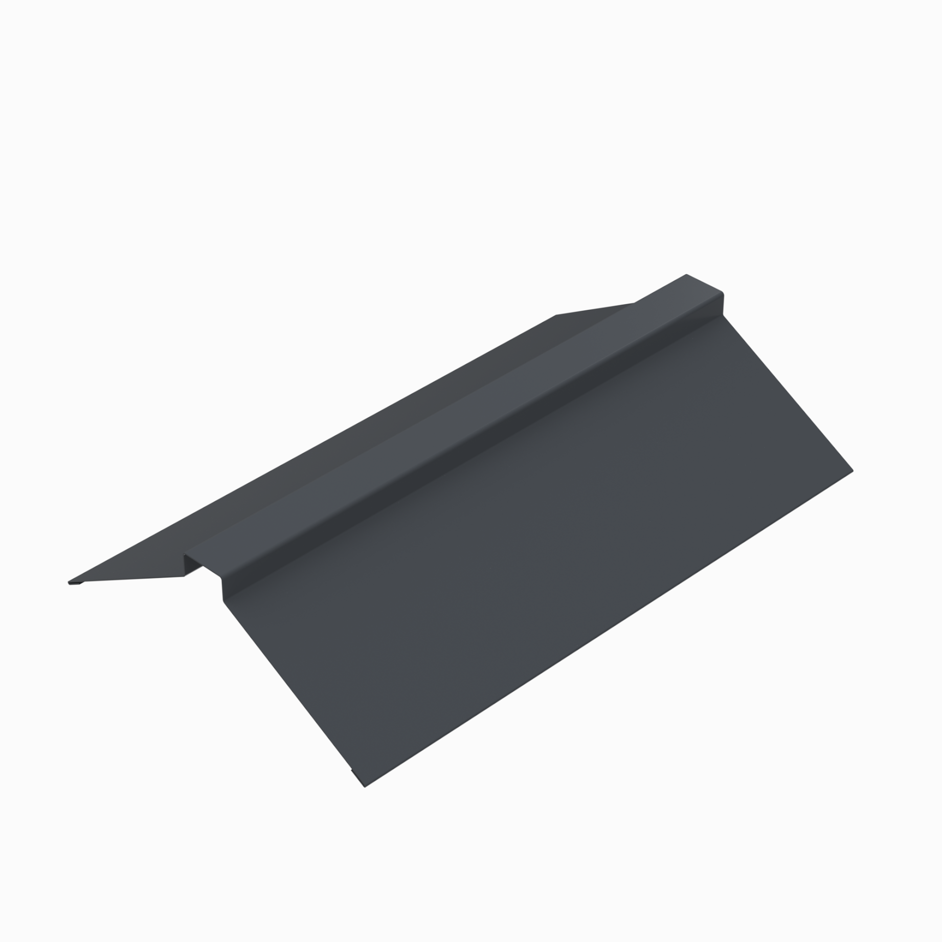 Планка конька плоского RAL 7024, 155х155х2000