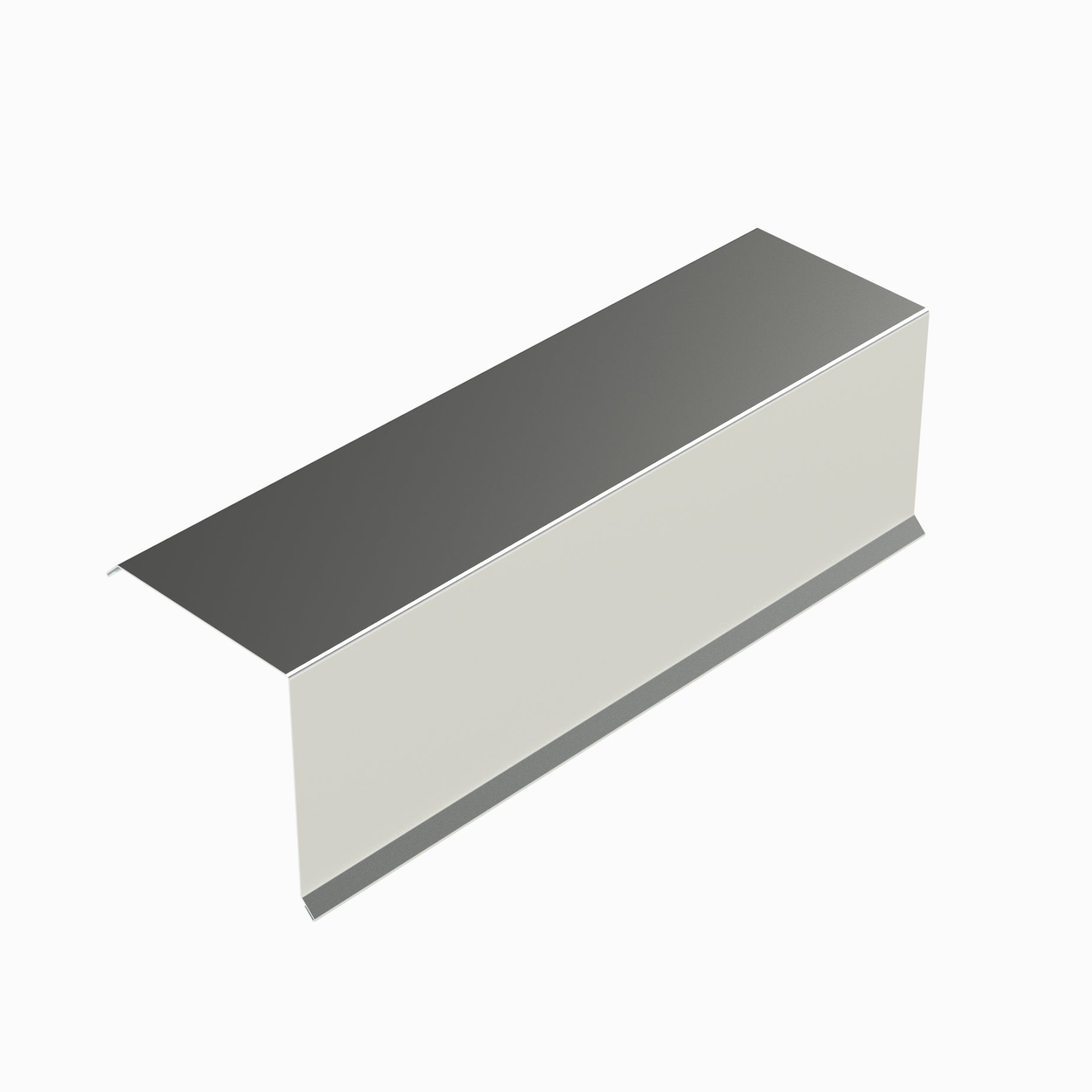 Планка торцевая Цинк, 135х145х2000