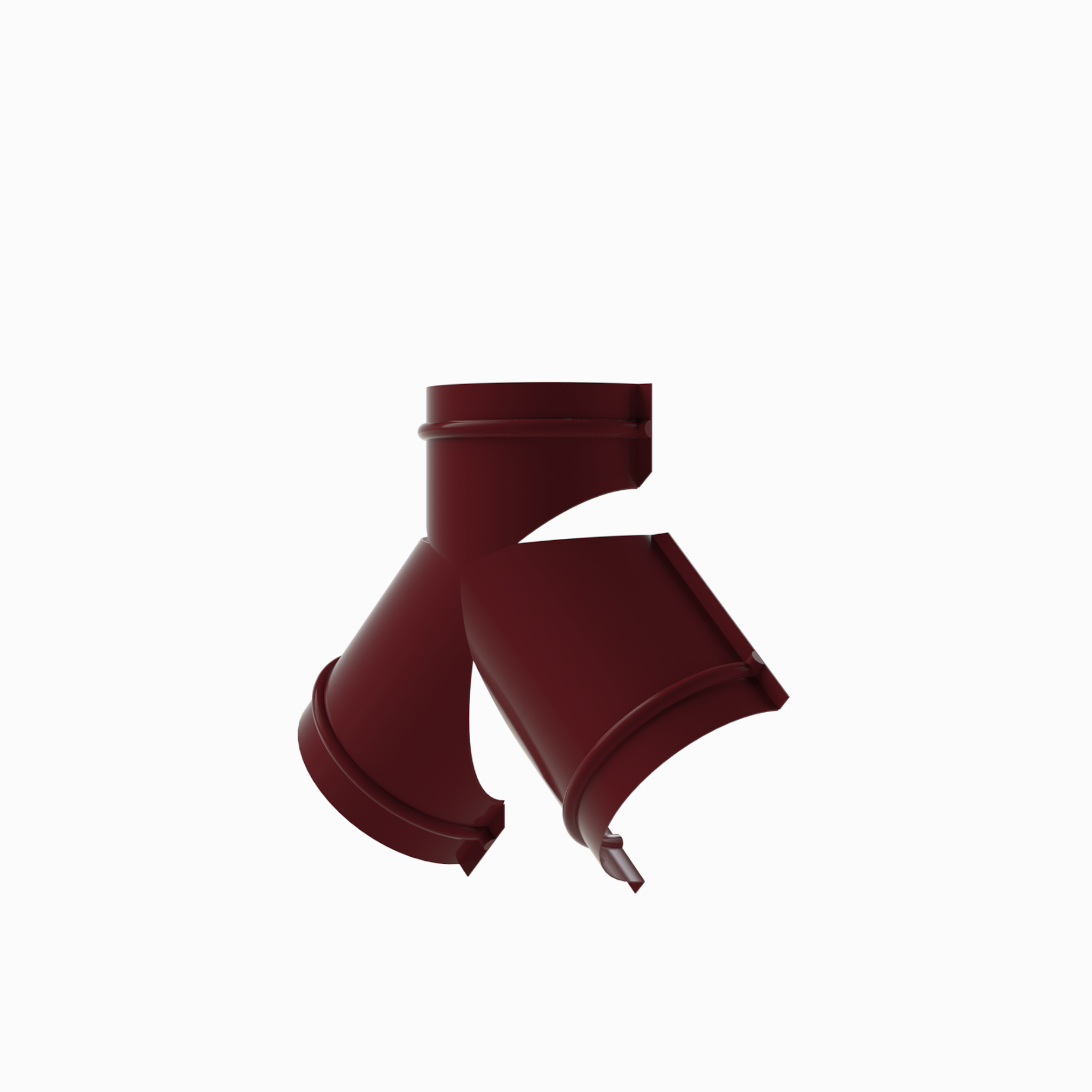 Тройник для круглого конька RAL 3005, 