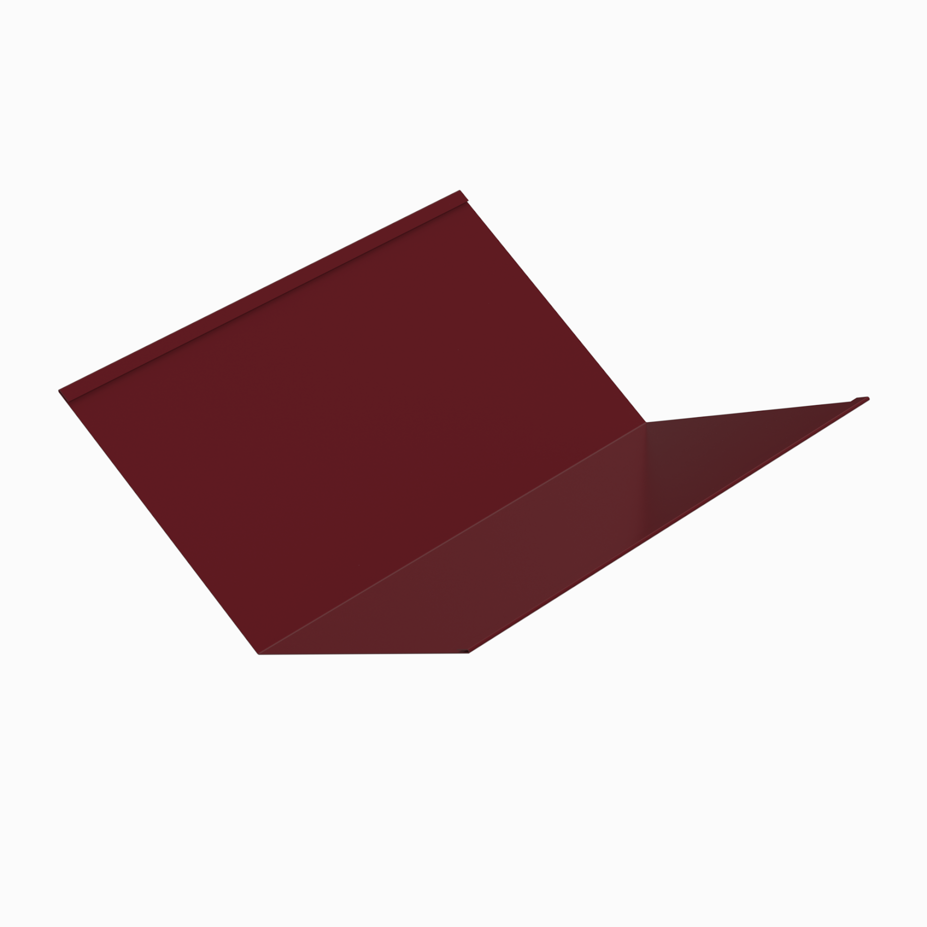 Планка ендовы нижняя 0.6 мм. RAL 3005, 298х298х2000