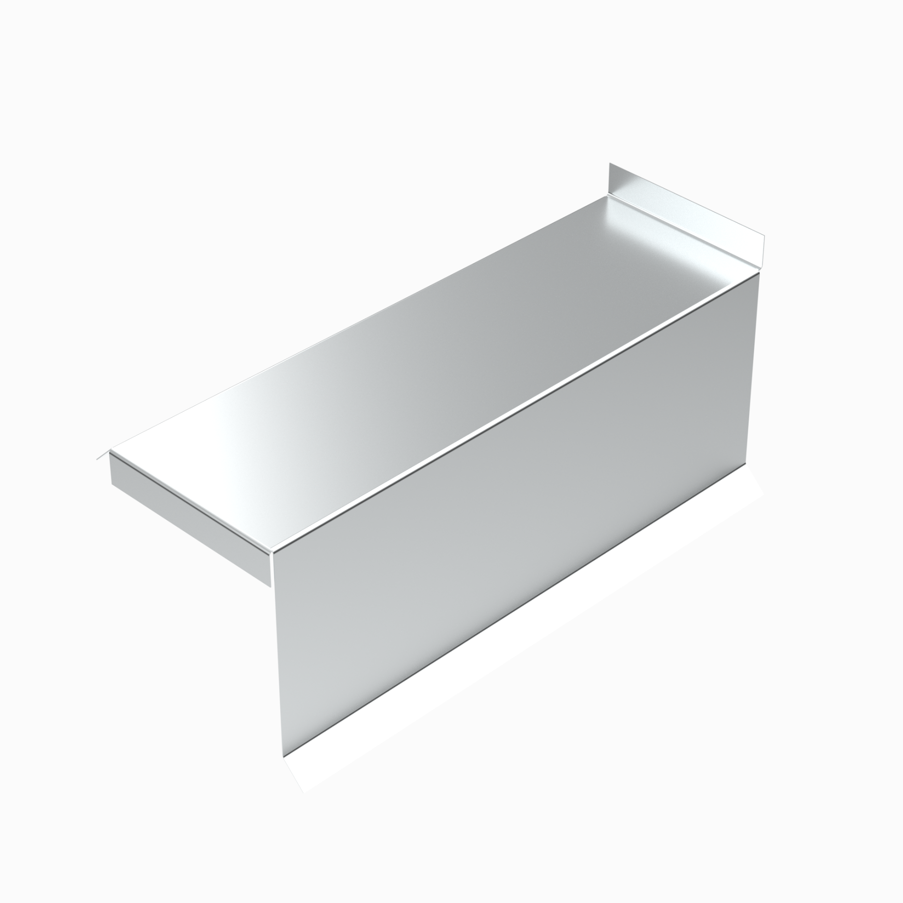 Планка сегментная торцевая правая Цинк, 