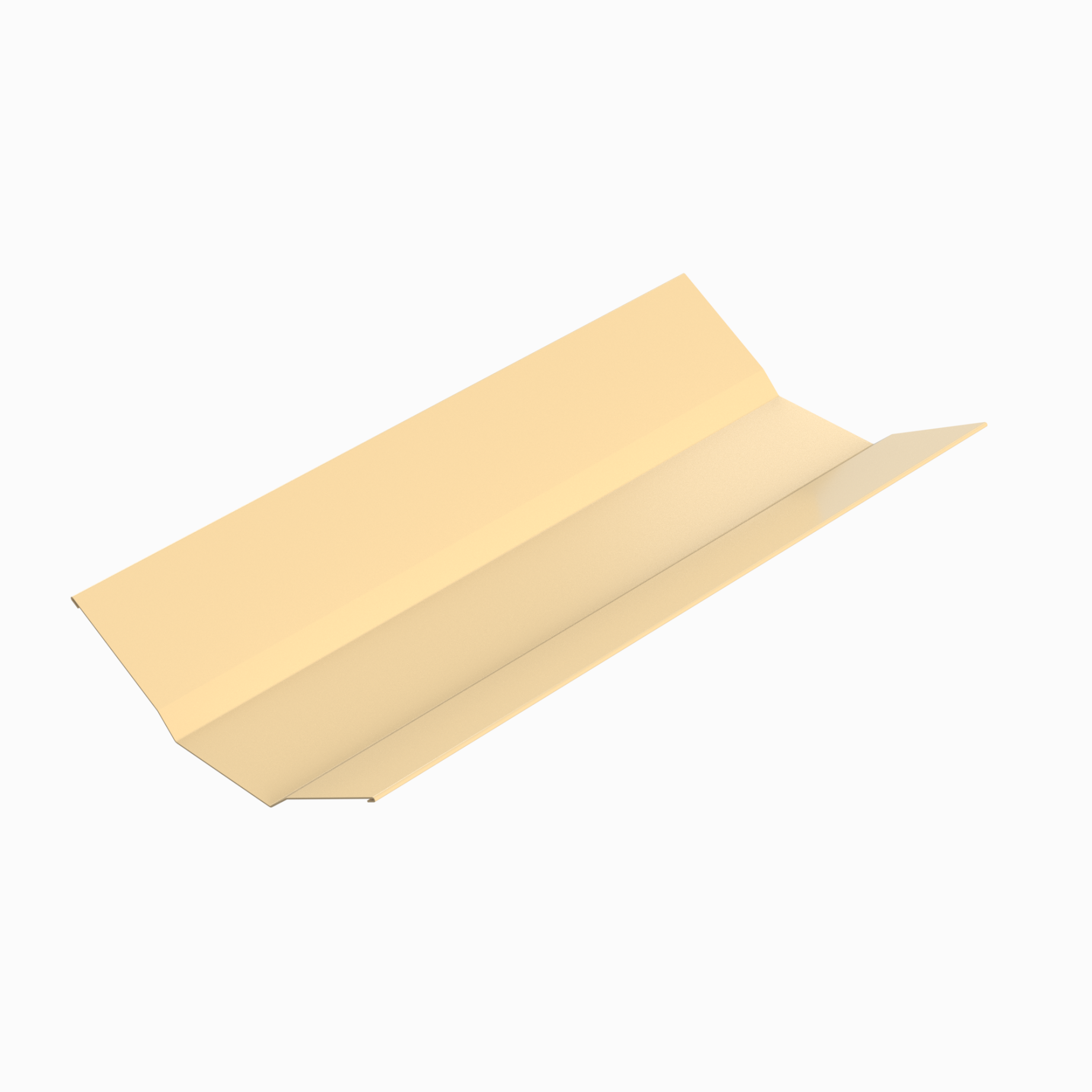 Планка ендовы верхняя 0.4 мм. RAL 1014, 298х298х2000