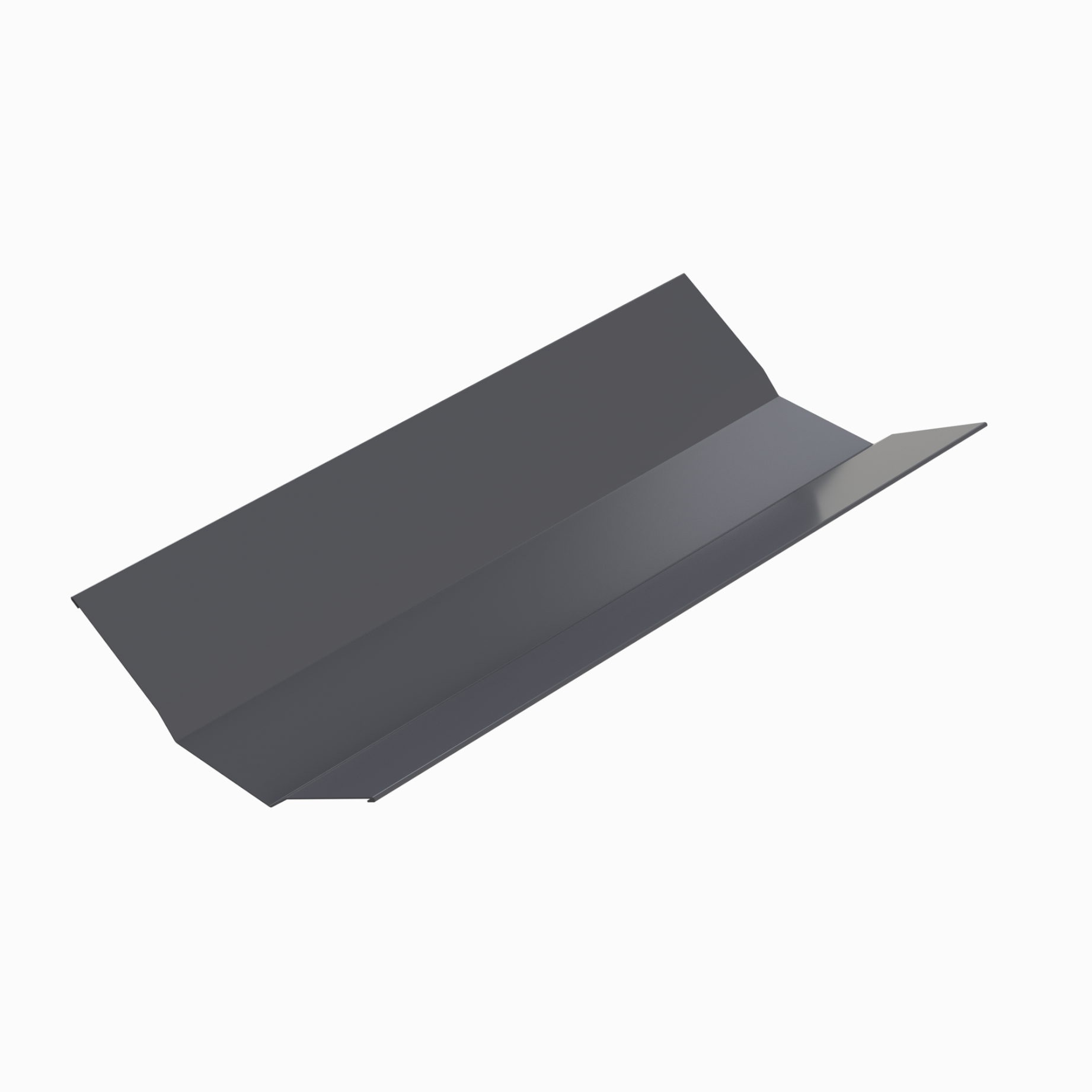 Планка ендовы верхняя 0.45 мм. RAL 7024, 298х298х2000