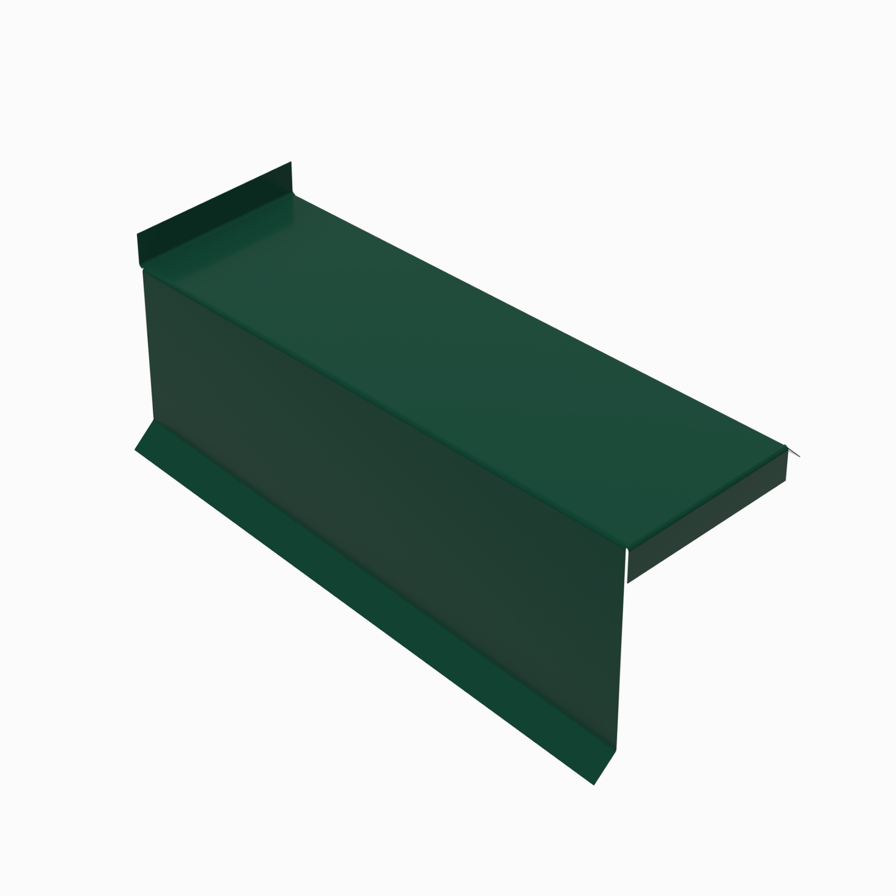 Планка сегментная торцевая левая RAL 6005, 