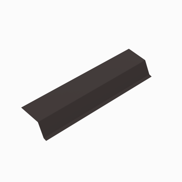 Планка капельник RAL 8019, 79х55х2000