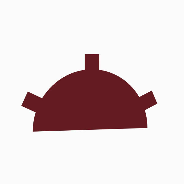 Заглушка конька круглого простая RAL 3005, 