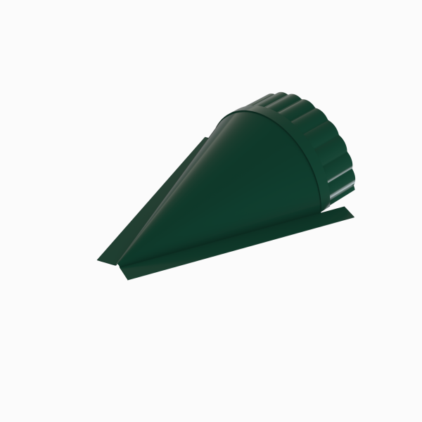 Заглушка конька круглого конусная  RAL 6005, 