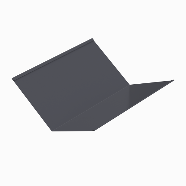 Планка ендовы нижняя 0.45 мм. RAL 7024, 298х298х2000