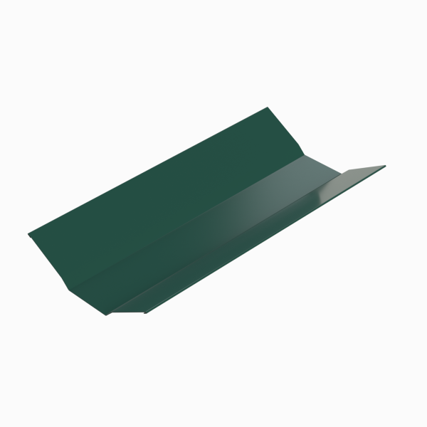 Планка ендовы верхняя 0.5 мм. RAL 6005, 298х298х2000