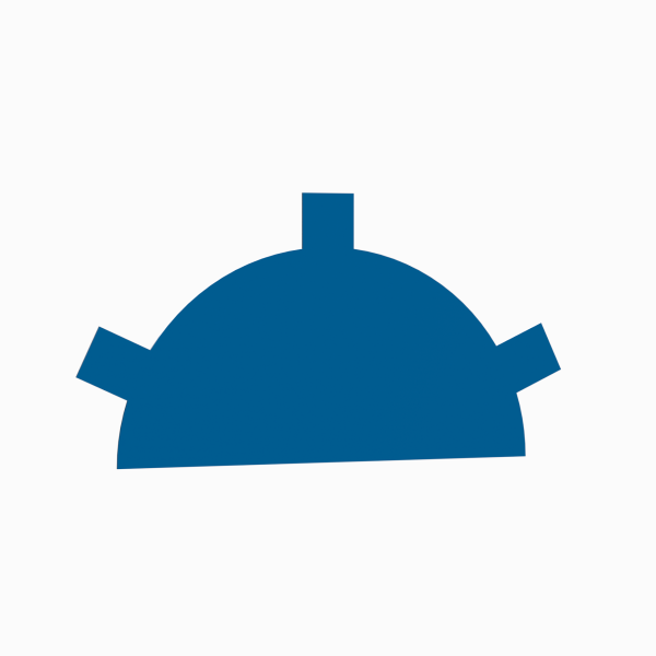 Заглушка конька круглого простая RAL 5005, 