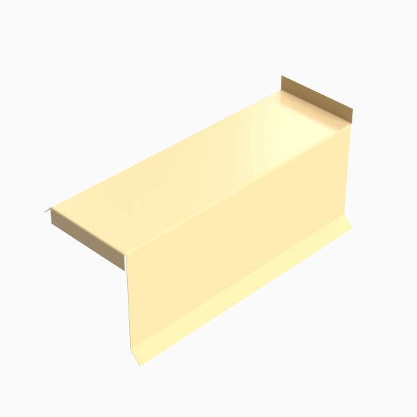 Планка сегментная торцевая правая RAL 1014, 