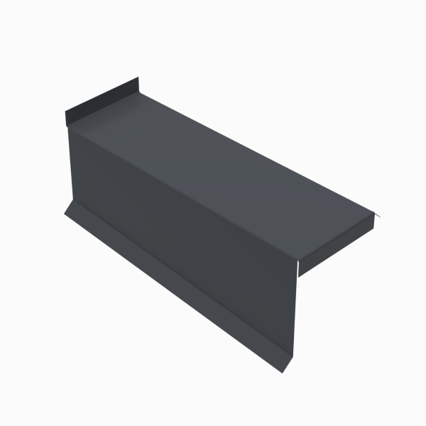 Планка сегментная торцевая левая RAL 7024, 