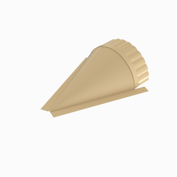 Заглушка конька круглого конусная  RAL 1014, 