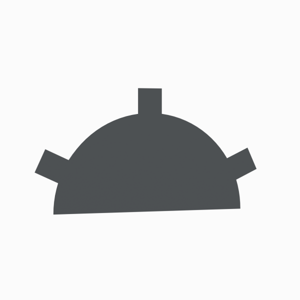 Заглушка конька круглого простая RAL 7024, 