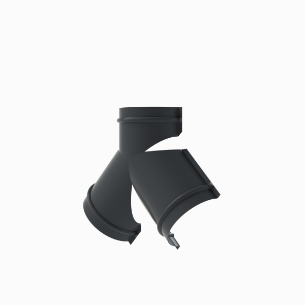 Тройник для круглого конька RAL 7024, 