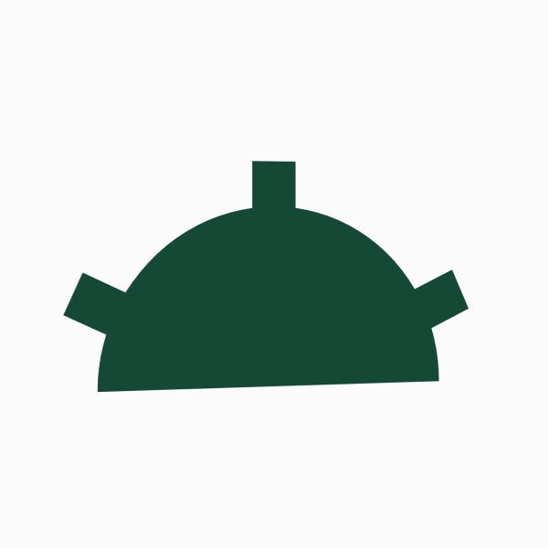 Заглушка конька круглого простая RAL 6005, 