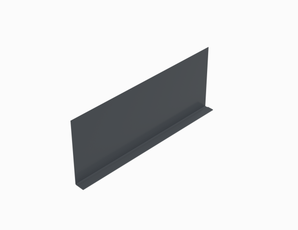 Планка карнизного свеса RAL 7024, 200х30х2000