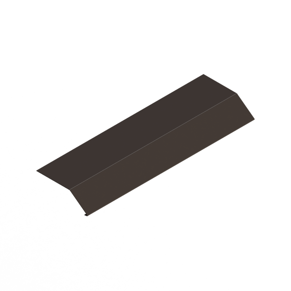 Планка карнизная 0.5 мм. RAL 8019, 100х69х2000