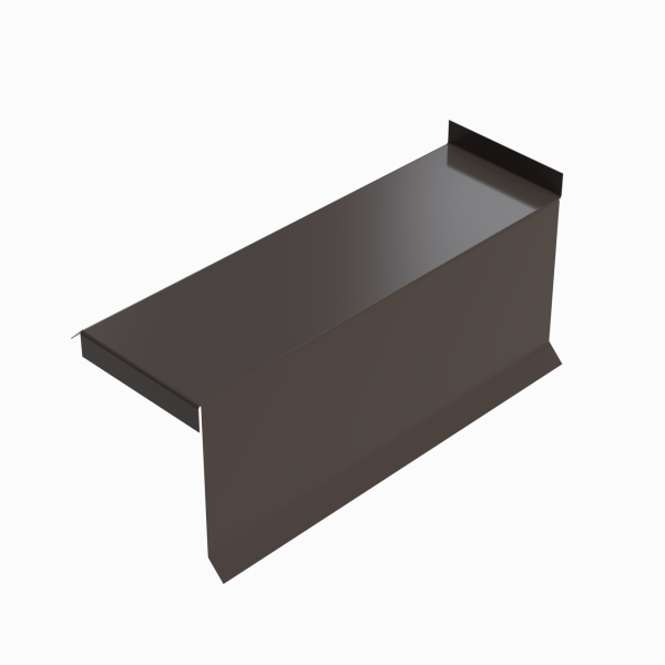 Планка сегментная торцевая правая RAL 8019, 