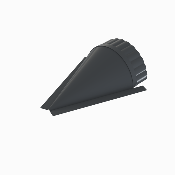 Заглушка конька круглого конусная  RAL 7024, 