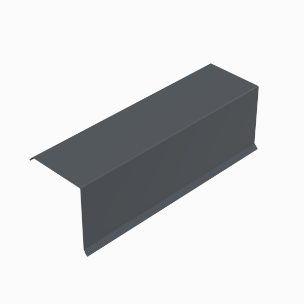 Планка торцевая RAL 7024, 135х145х2000